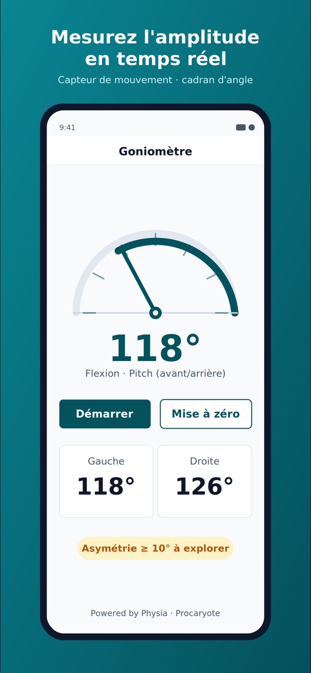 Goniometer: Gelenkwinkel-Skala auf dem iPhone