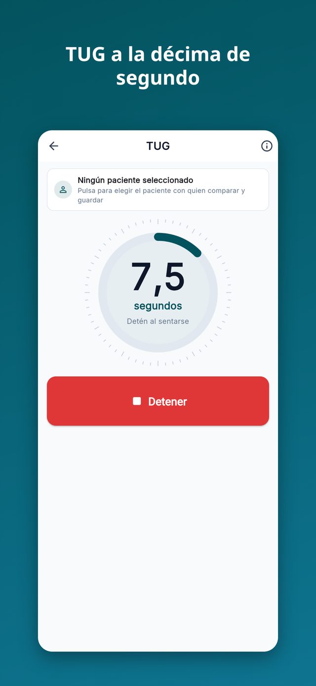 Crono Rehab: cronometrar un Timed Up and Go
