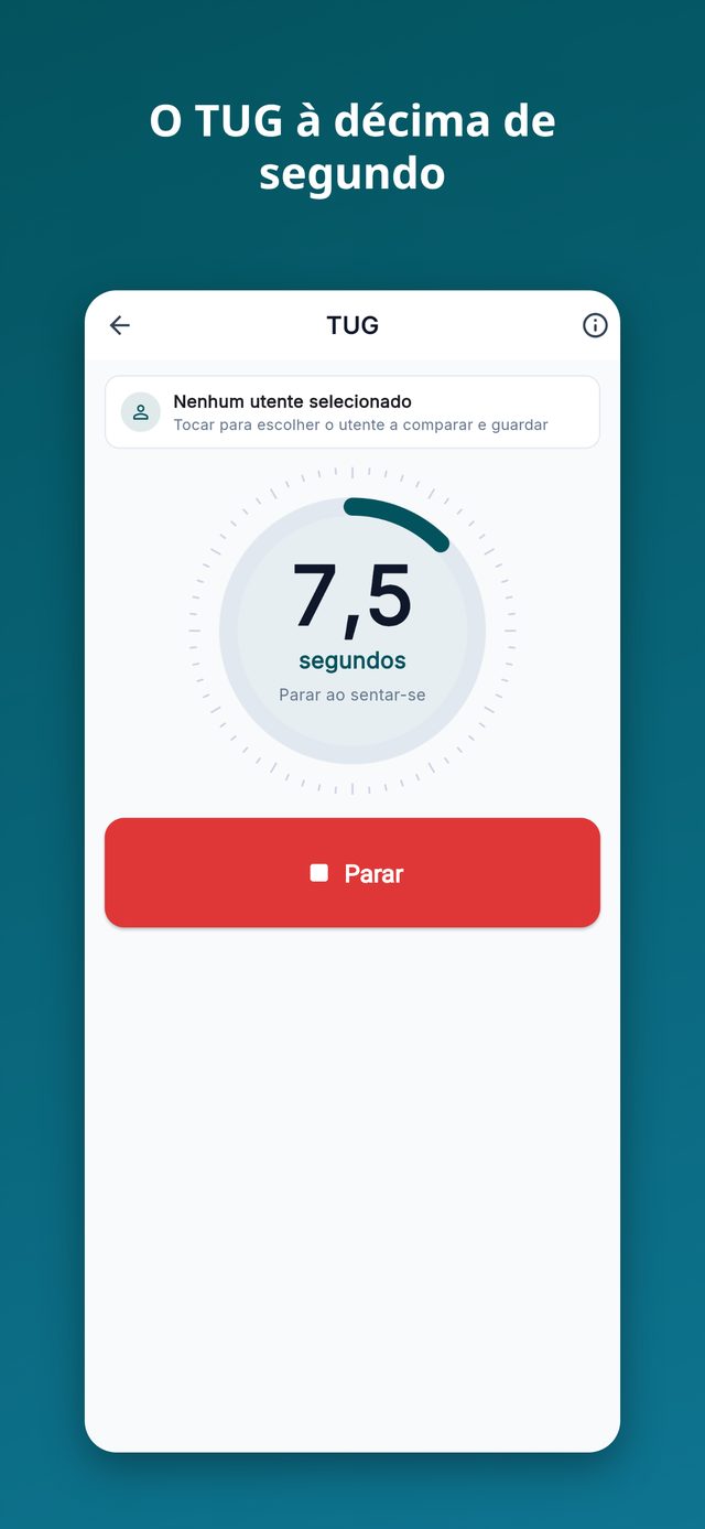 Crono Fisio: cronometrar um Timed Up and Go